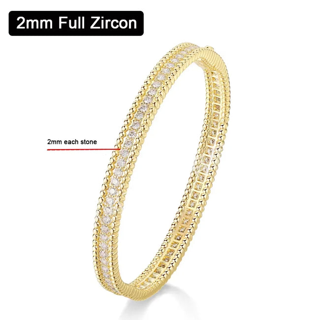 2MM D Moissanite Hoop Bangle – S925 Sterling Silver Hover Image