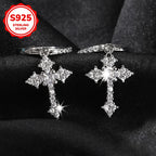 925 Sterling Silver Cross Earrings