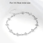Moissanite Chain Bracelet – S925 Sterling Silver, Luxury Sparkle