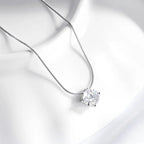 D VVS1 Moissanite Pendant Necklace – 925 Sterling Silver