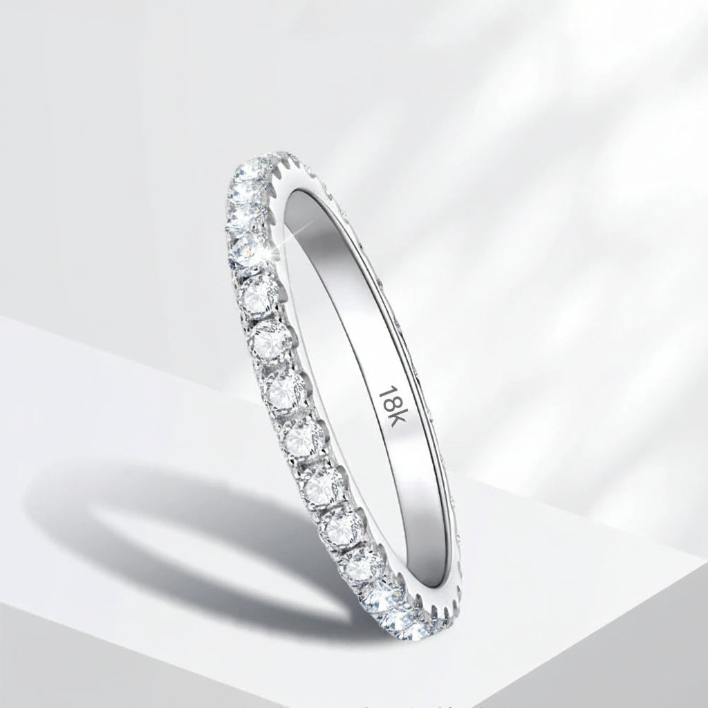 2MM Moissanite Ring – 925 Sterling Silver Elegant Jewelry