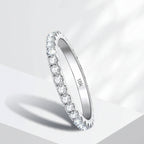 2MM Moissanite Ring – 925 Sterling Silver Elegant Jewelry