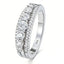 Moissanite Eternity Wedding Ring – 925 Sterling Silver
