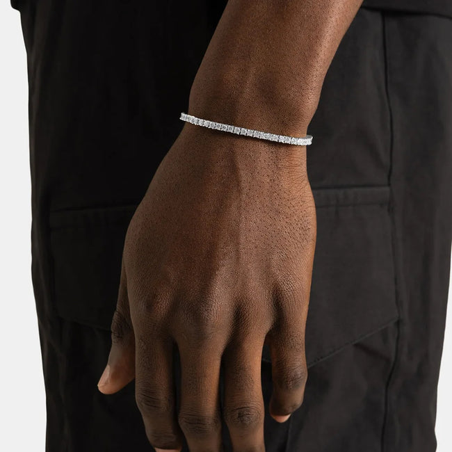 ESKEEM Moissanite Tennis Bracelet – Iced Out Hip-Hop Style Hover Image