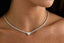 Heart Moissanite Tennis Necklace – 925 Sterling Silver