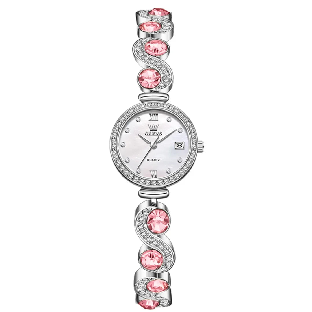 OLEVS 5633 Quartz Watch – Stainless Steel with Calendar