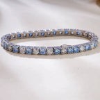 D VVS1 Moissanite Tennis Bracelet – 925 Sterling Silver, 4MM