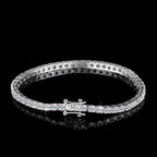 Moissanite Tennis Bracelet – 925 Sterling Silver, GRA Certified