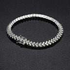 D VVS1 Moissanite Tennis Bracelet – 925 Sterling Silver