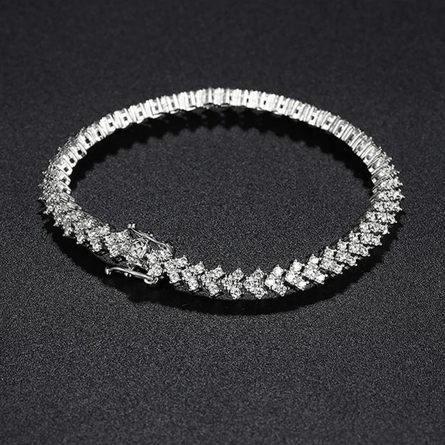 D VVS1 Moissanite Tennis Bracelet – 925 Sterling Silver Main Image