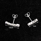 D Color Moissanite Stud Earrings – 925 Sterling Silver, GRA Certified