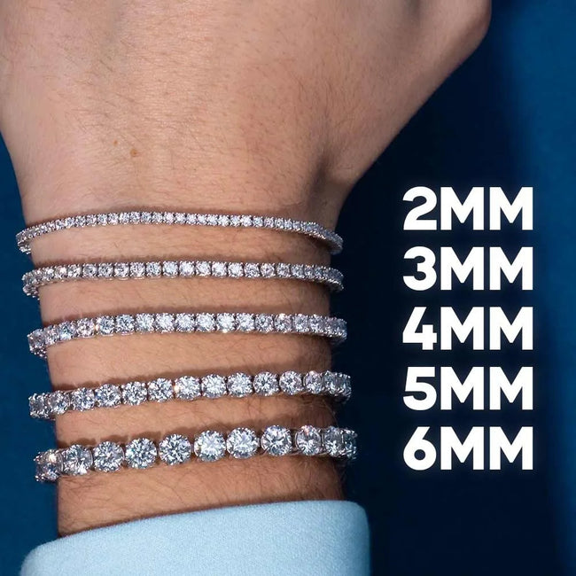 Moissanite Tennis Bracelet – S925 Sterling Silver, GRA Certified Main Image