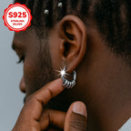 925 Sterling Silver Multi-Layer Hoop Earrings – Men's Fashion