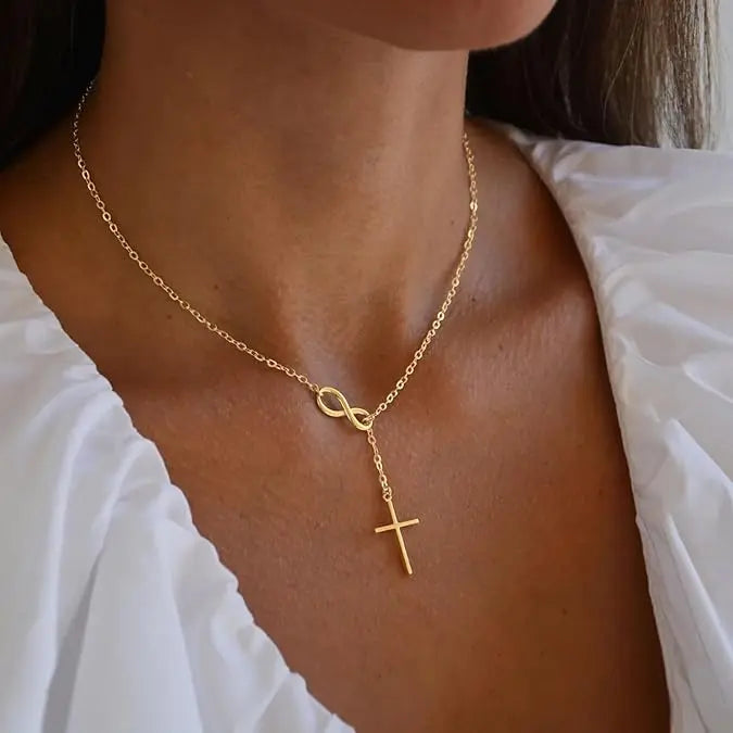 Crown Cross Necklace