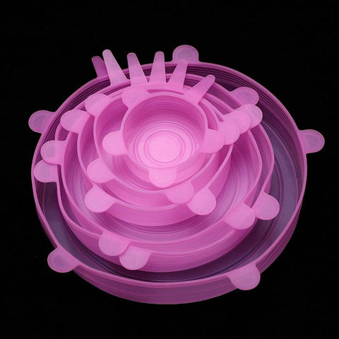 6 Pcs/Set Food Silicone Cover Cap