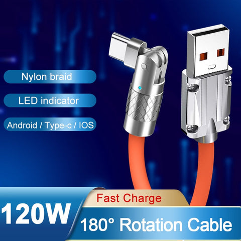 180° Rotating Super Fast Charge Cable