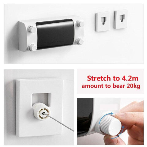 Portable Retractable Clothesline